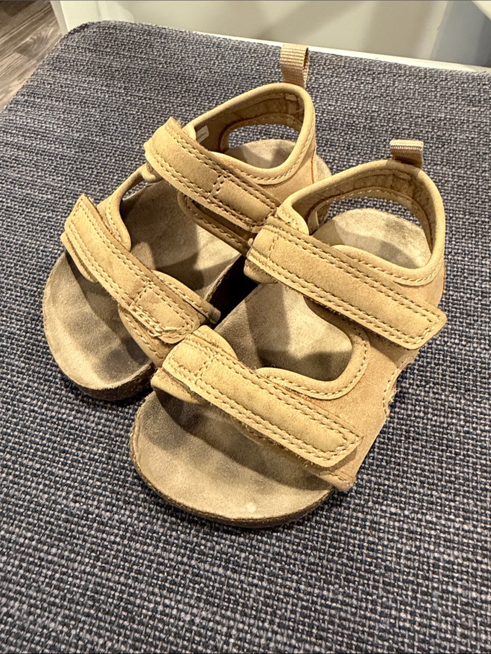 Carter's Tan Adjustable Velcro Baby Sandals